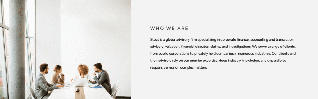 Top Third Party Valuation Companies - Stout - Eton Venture Services