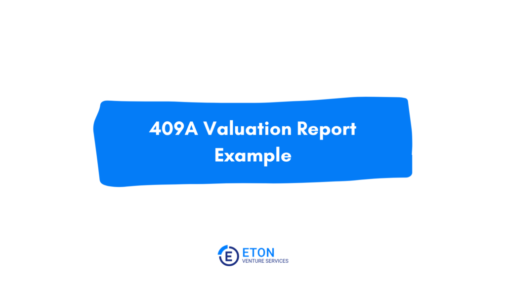 409a valuation report example sample