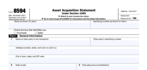 Form 8594 Explained: The Purchase Price Allocation Form