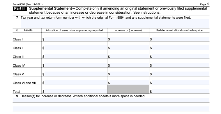 Form 8594 Explained: The Purchase Price Allocation Form