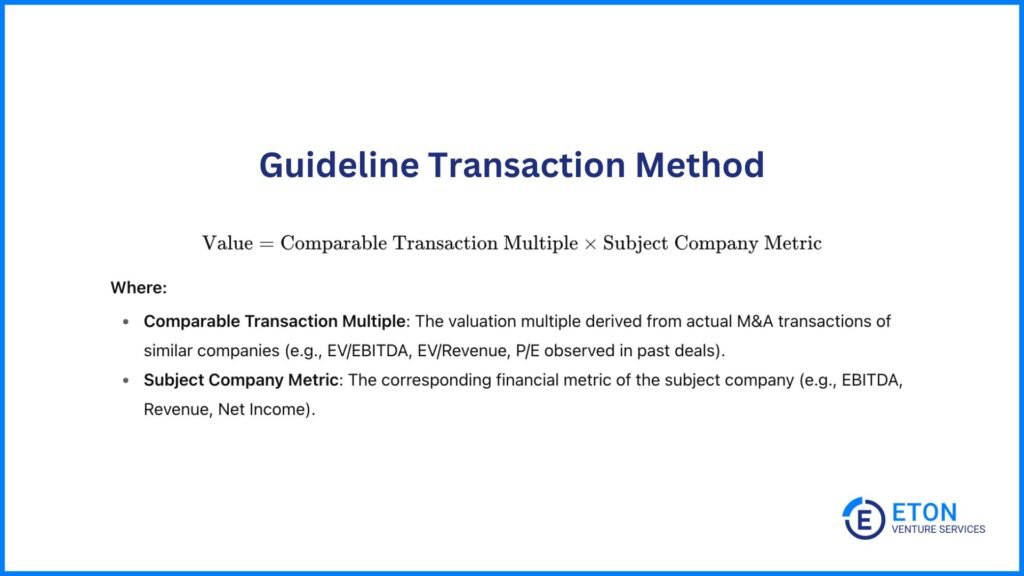 M&A Valuation Methods - GT Method