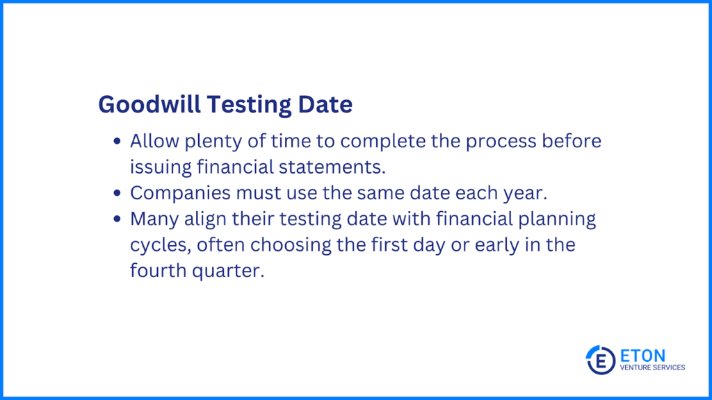 goodwill testing date