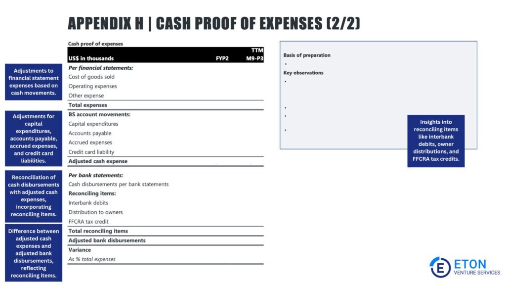 Cash Flow Assessment - Quality of Earnings Report