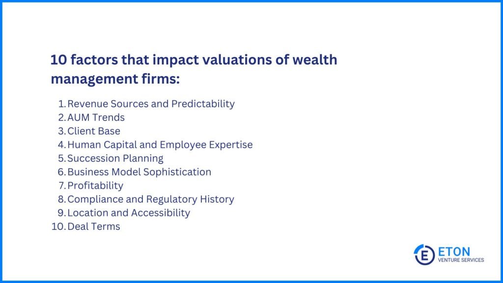 How to value wealth management firms