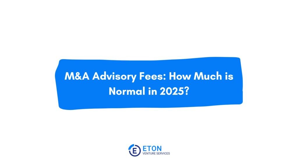 M&A Advisory Fees How Much is Normal in 2025