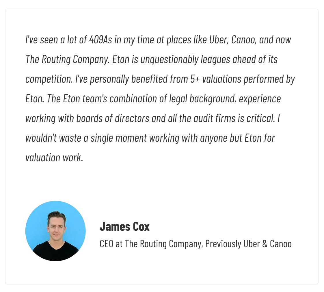 Top Carta 409A Valuation Alternatives - Eton 409A Valuations