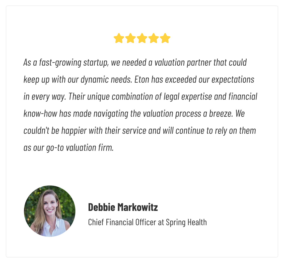 Eton 409A Valuations for Late-Stage, Private Companies