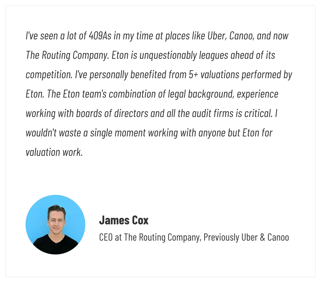 Top Eqvista 409A Valuation Alternatives & Competitors - Eton Venture Services