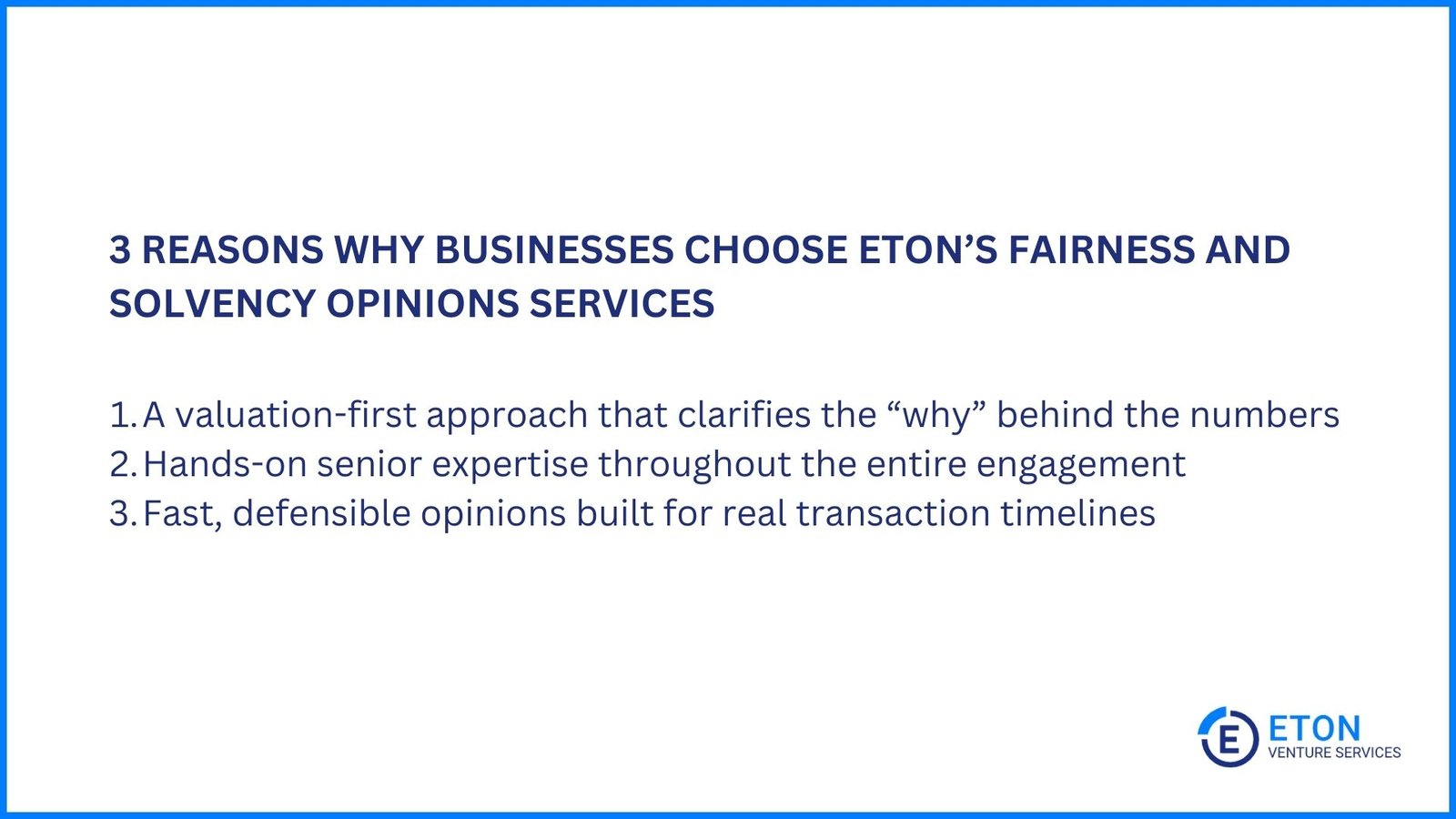 Top Fairness and Solvency Opinion Service Providers