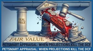 Delaware Court of Chancery appraisal ruling on PetSmart linking unreliable management projections to the failure of a DCF valuation