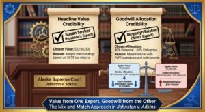 Value from One Expert, Goodwill from the Other The Mix-and-Match Approach in Johnston v. Adkins